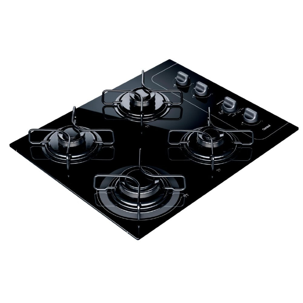 Cooktop 4 bocas Consul com controle fácil e acendimento automático